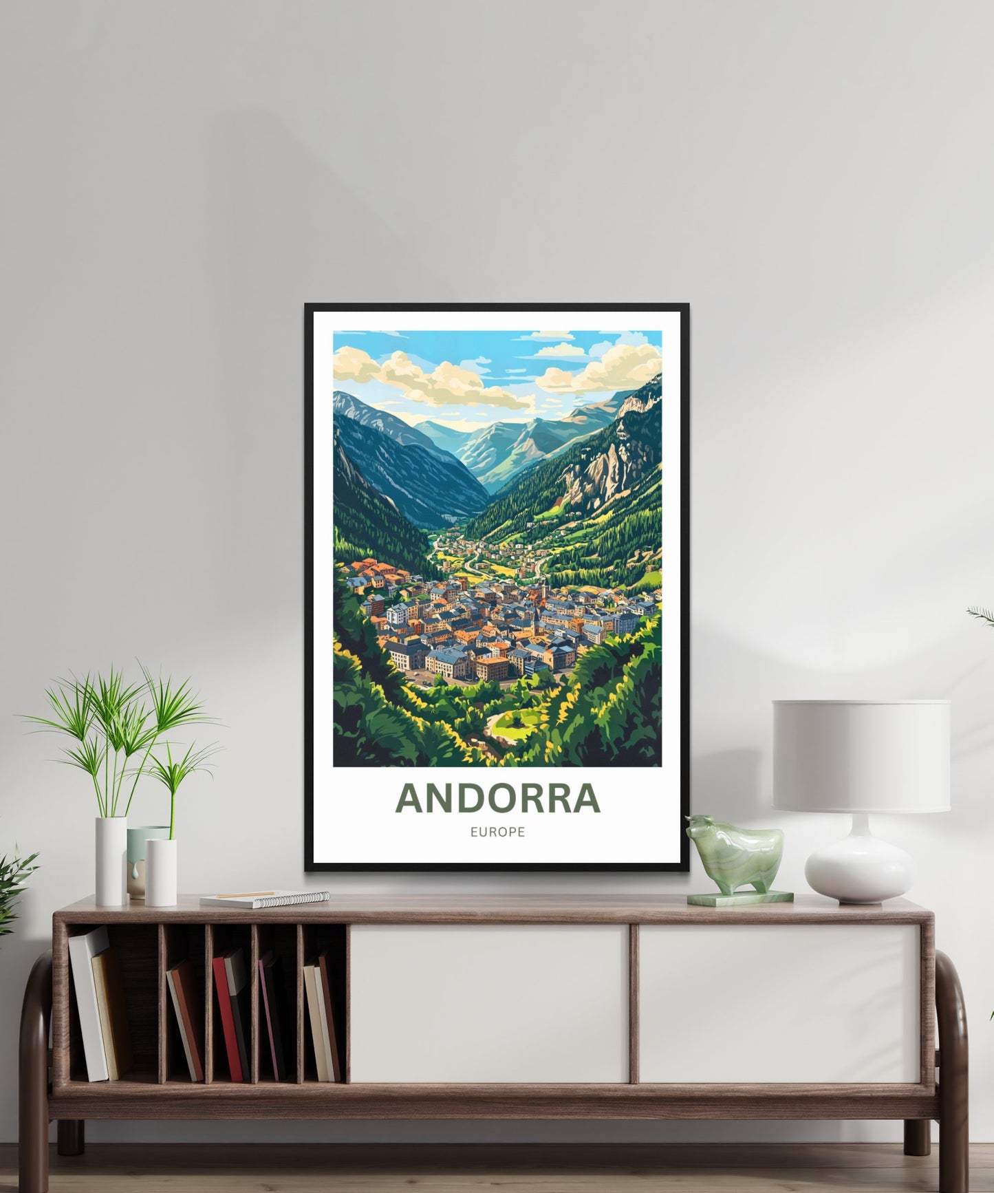 Andorra Travel Poster- Captivating View of La Vella