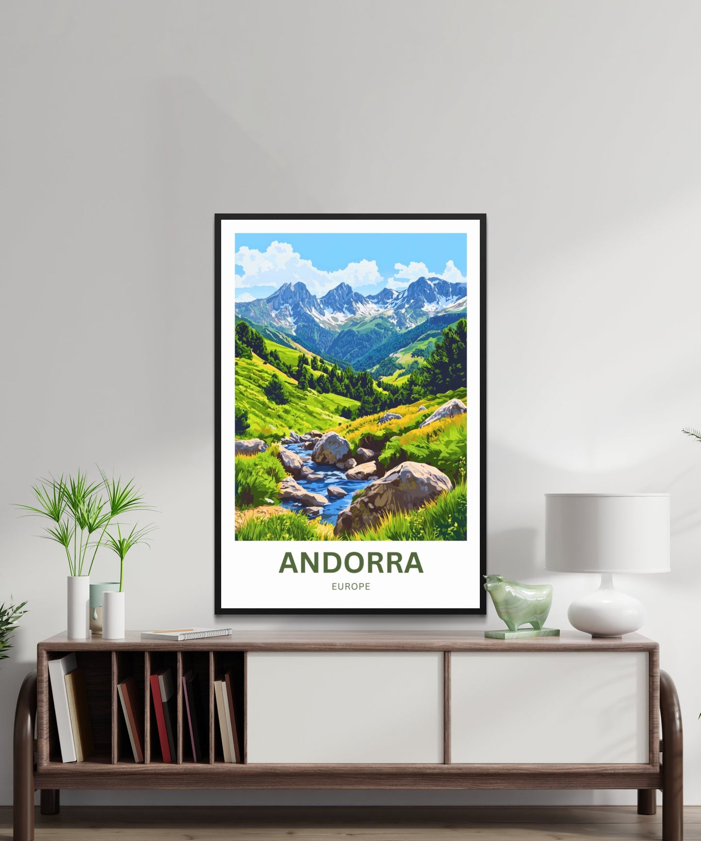 Andorra Travel Poster- Peaks, Paths, and Pyrenean Charm