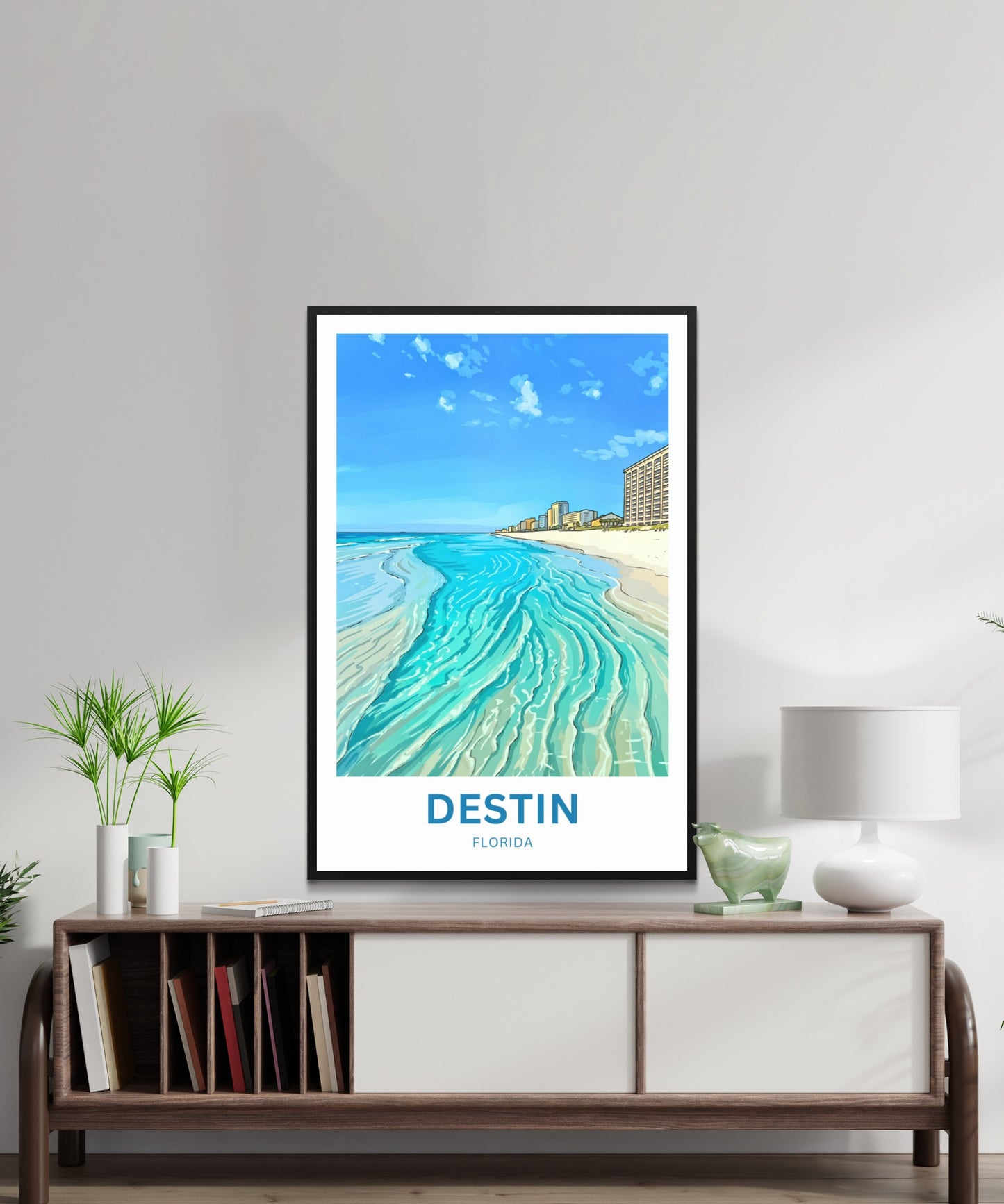 Destin, Florida Travel Poster - Emerald Waters