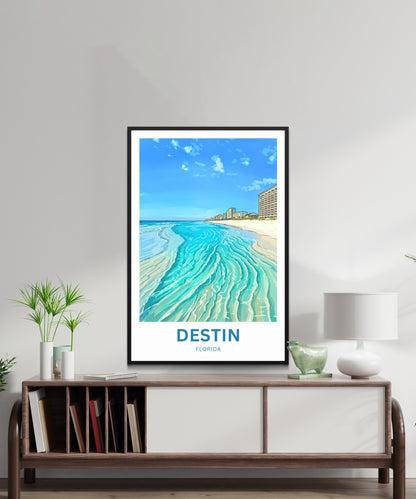 Destin, Florida Travel Poster - Emerald Waters