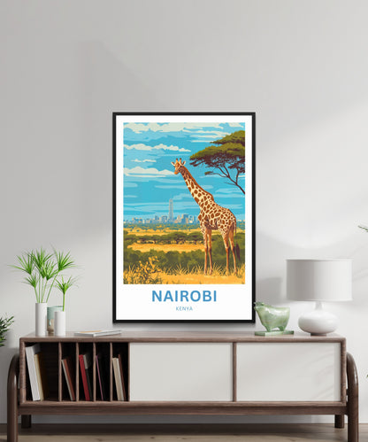 Nairobi Travel Poster - Africa's Wild Capital