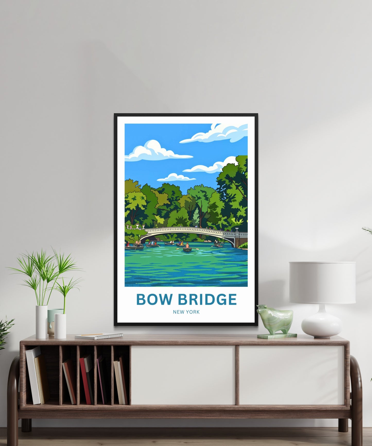Bow Bridge  Travel Poster - Boating