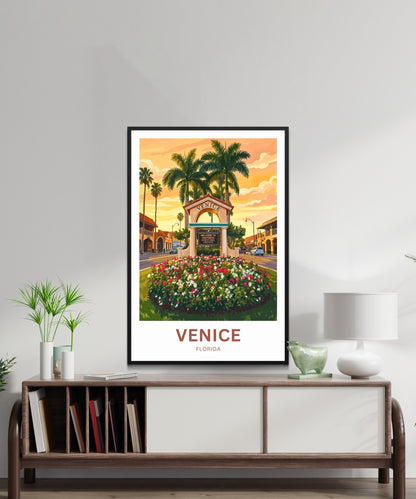 Venice, Florida Travel Poster
