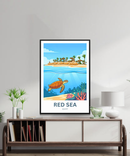 Red Sea Travel Poster - Egypt