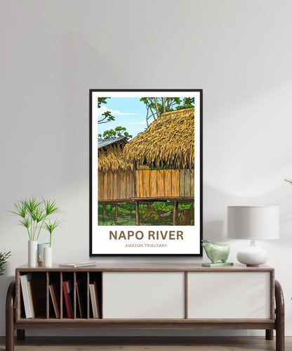 Napo River Travel Poster - Urban Jungle Living
