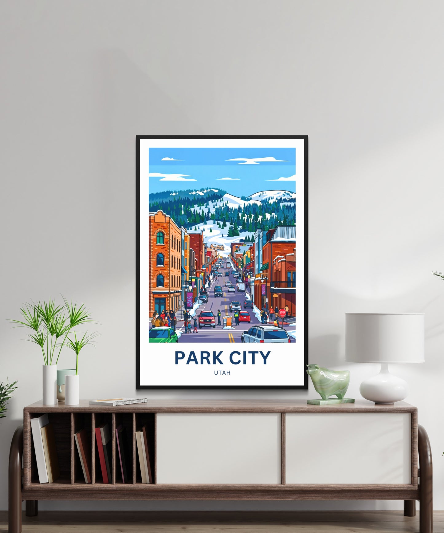 Park City Travel Poster - Street View