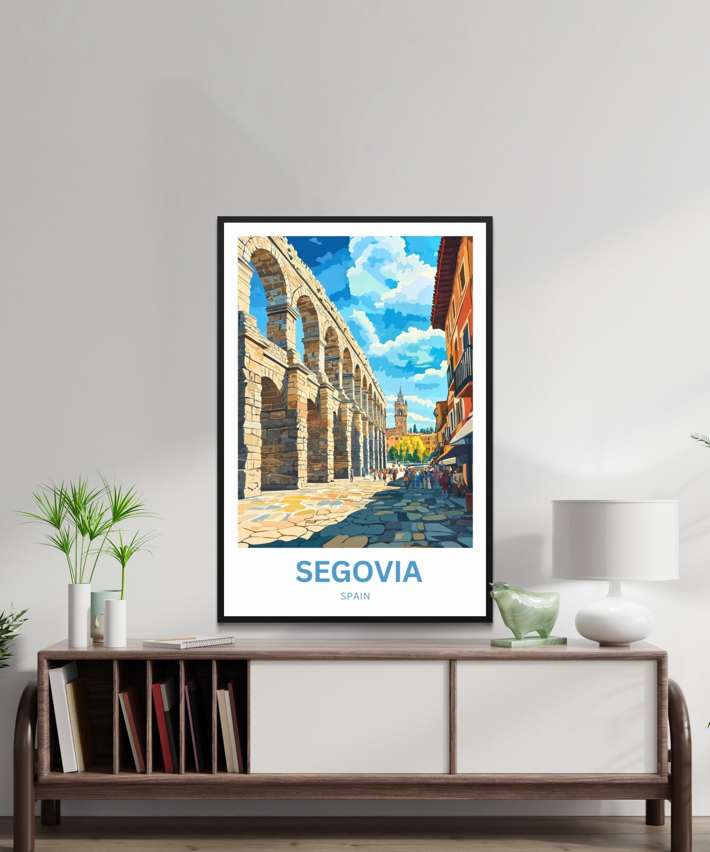 Segovia Travel Poster - Timeless Beauty in the Heart of Spain