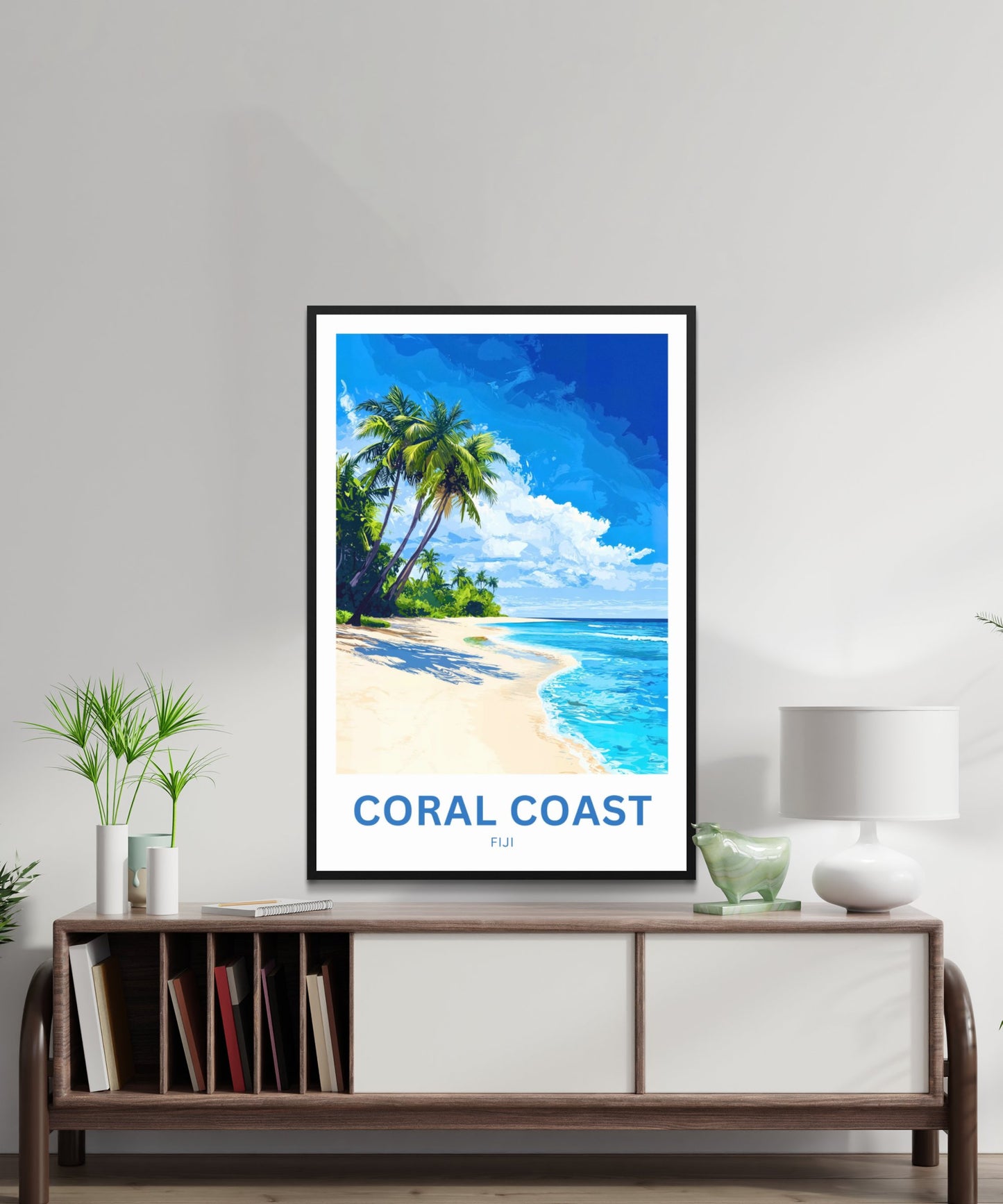 Coral Coast, Fiji Travel Poster