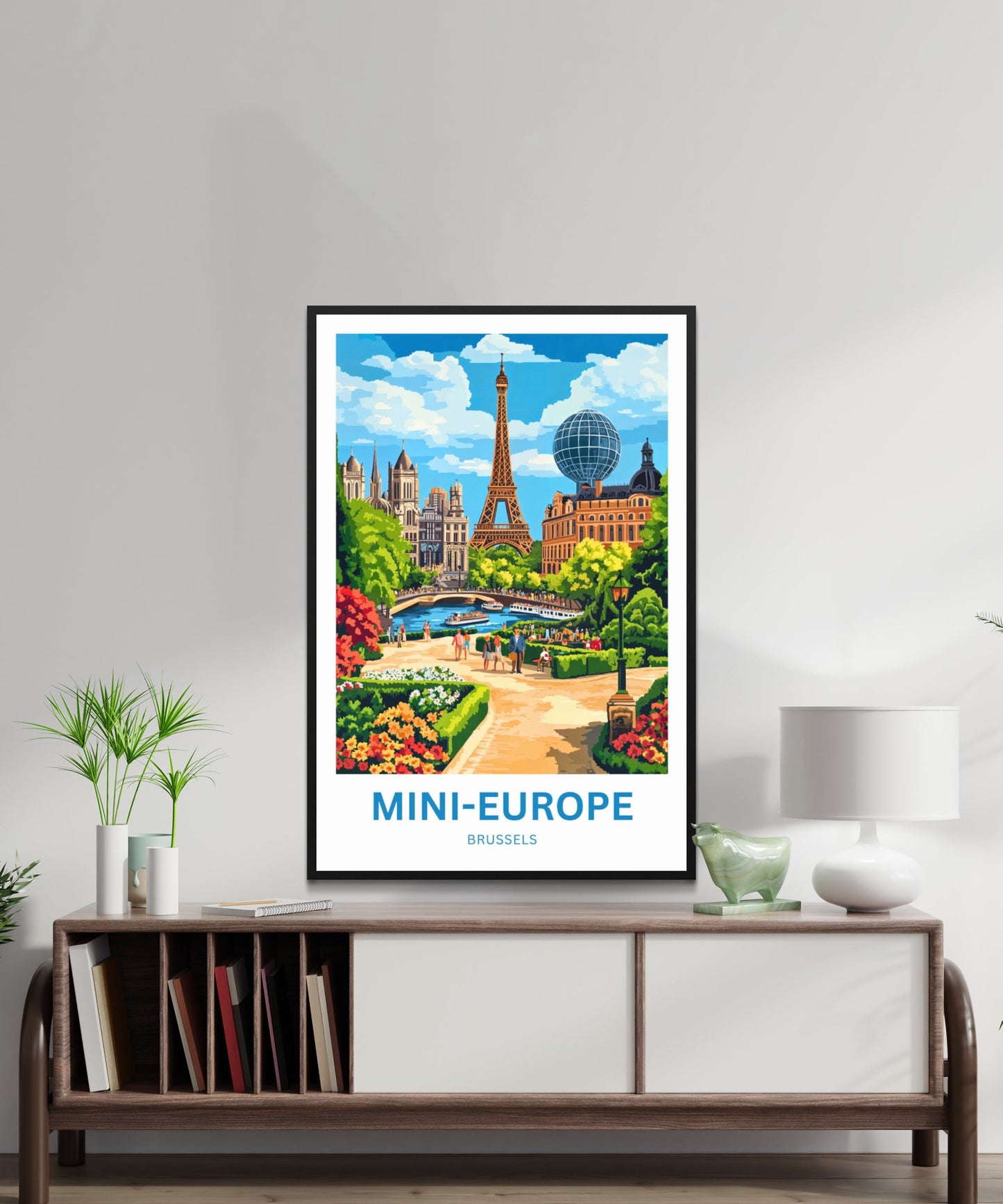 Mini-Europe Travel Poster- Europe’s Icons in Miniature