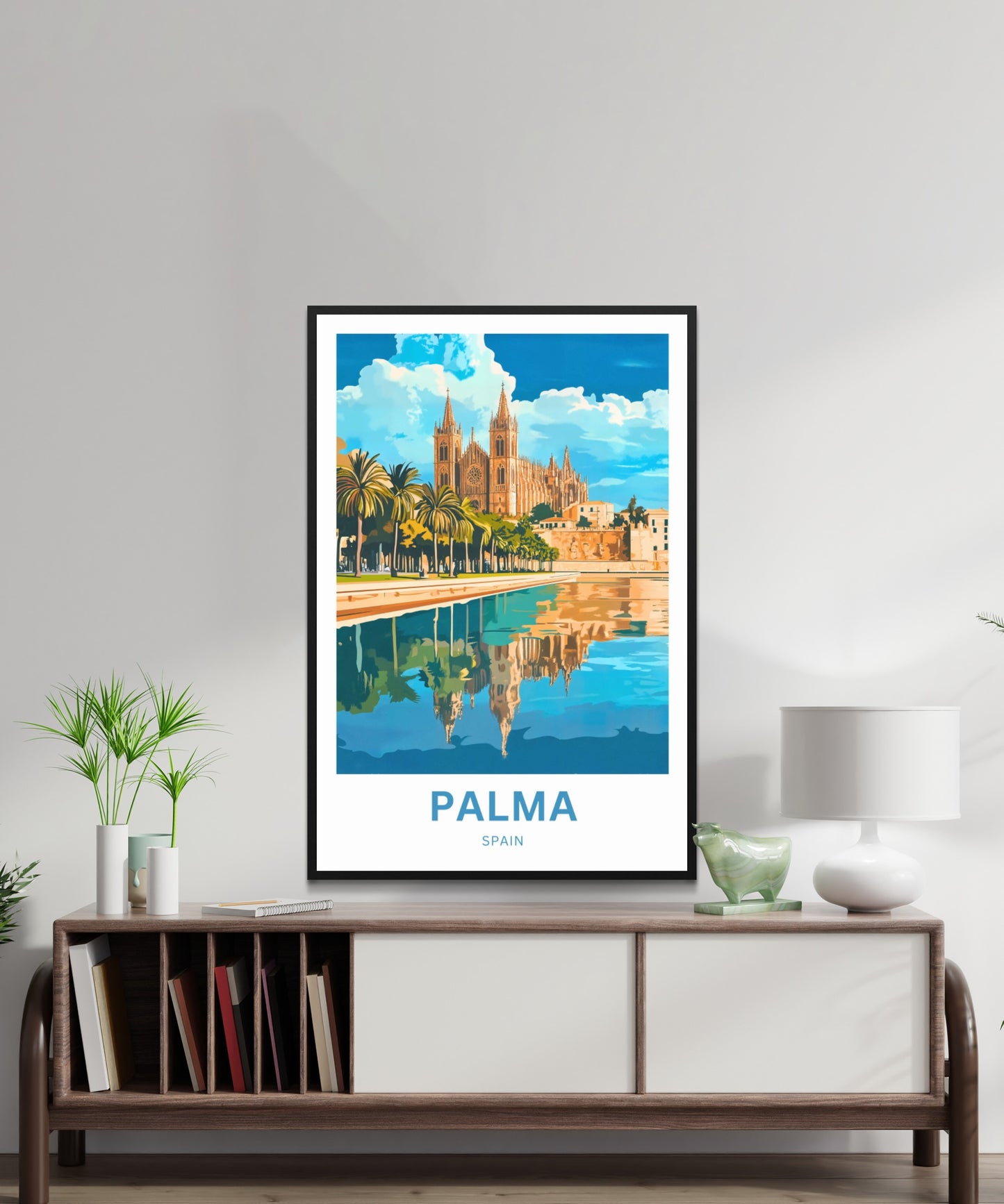 Palma Travel Poster - Mallorca Heart of the Balearic Islands