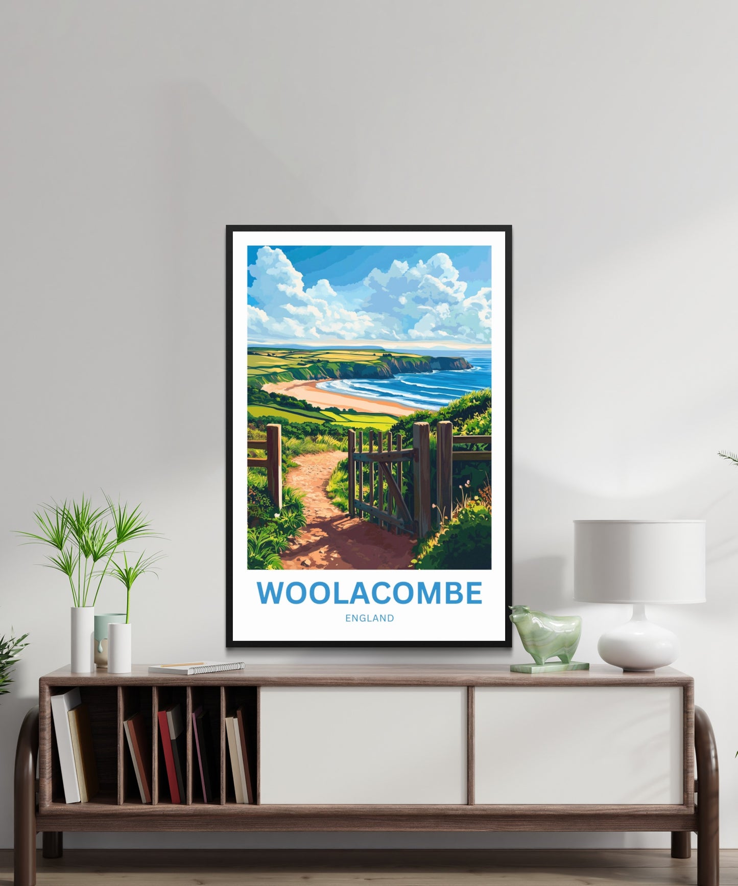Woolacombe Travel Poster - Atlantic Breeze
