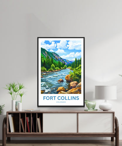 Fort Collins Travel Poster