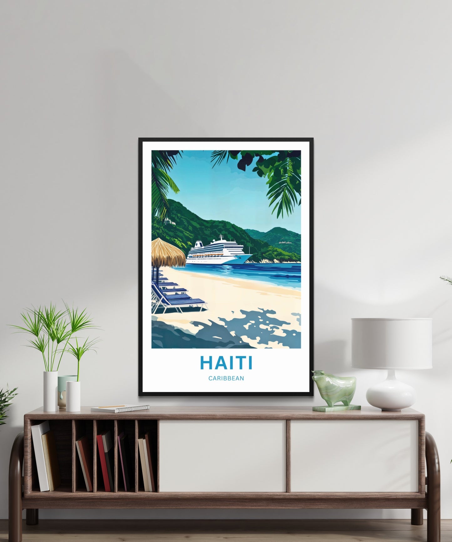 Haiti Travel Poster - Dockside Dreams