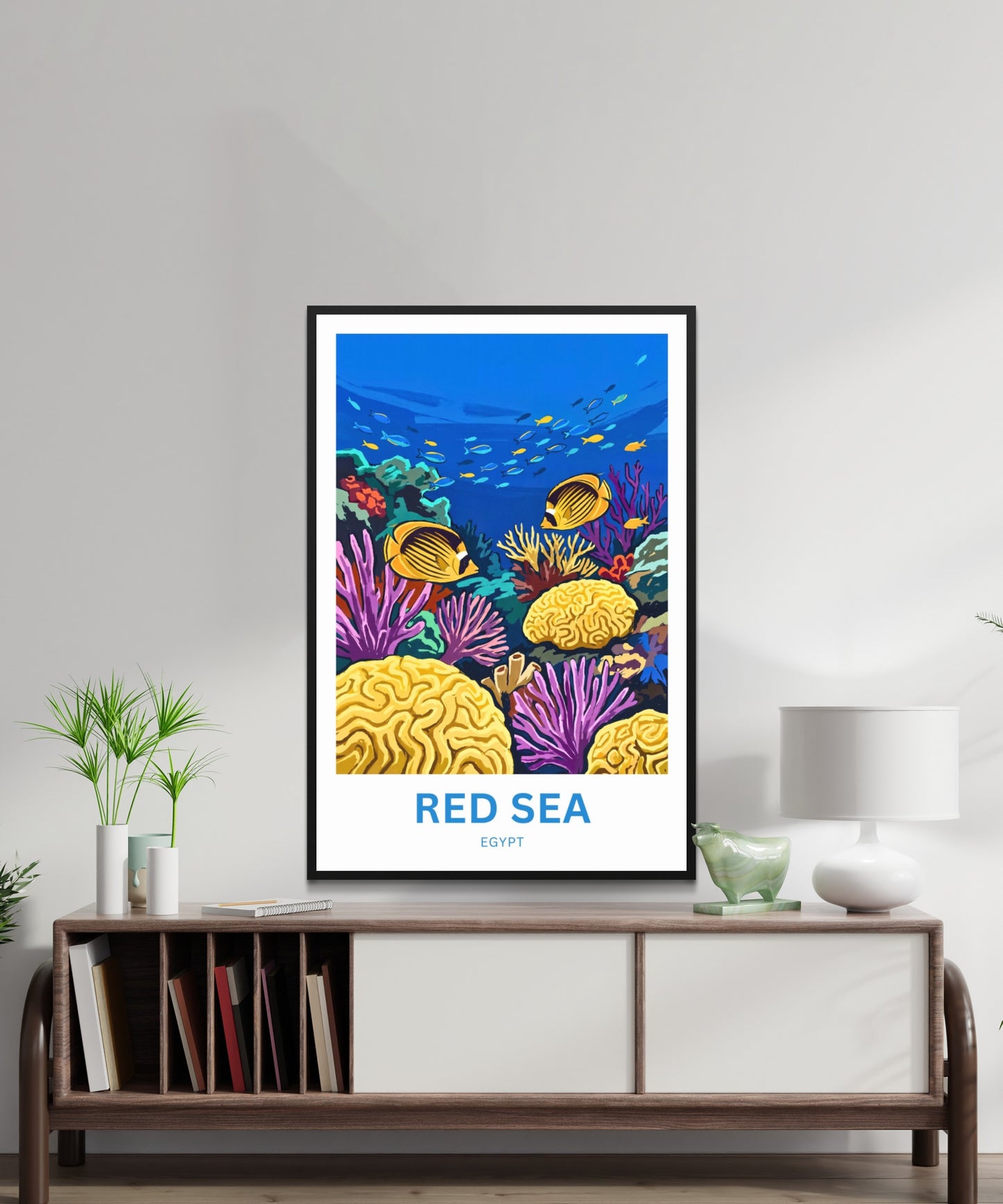 Red Sea Travel Poster - Living Coral