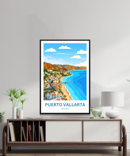 Puerto Vallarta  Travel Poster - Spirit of Mexico