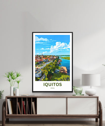 Iquitos Travel Poster - Local Life View