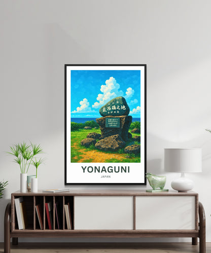 Yonaguni Travel Poster - The Westernmost Isles of Japan