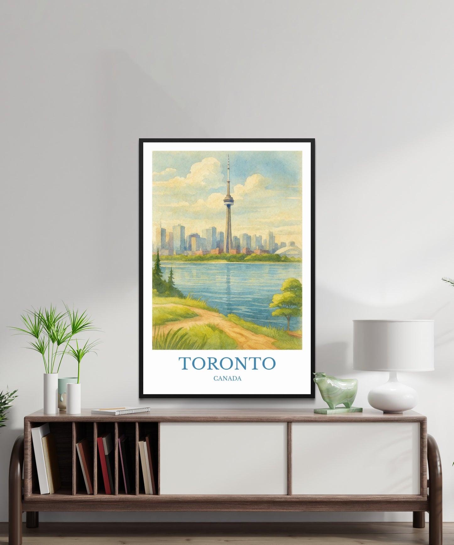 Toronto, Watercolor design poster, Canada Print, Toronto Wall Art