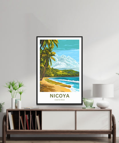 Nicoya Peninsula Travel Poster  - Captivating Beach Serenity