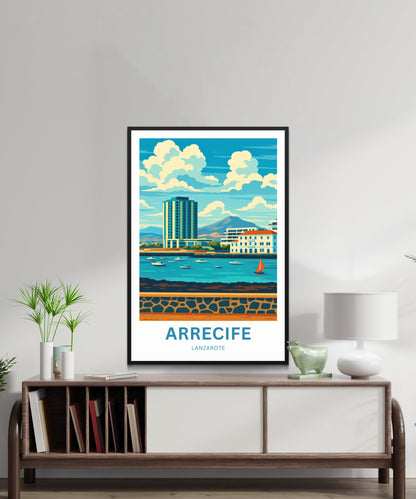Arrecife Travel Poster- Gran Hotel Views