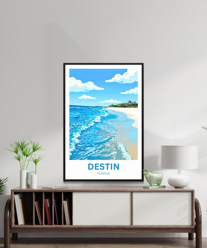 Destin, Florida Travel Poster - Calming Waters