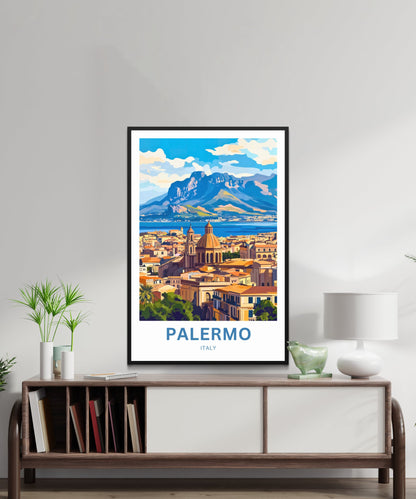 Palermo Travel Poster- Heart of Sicily