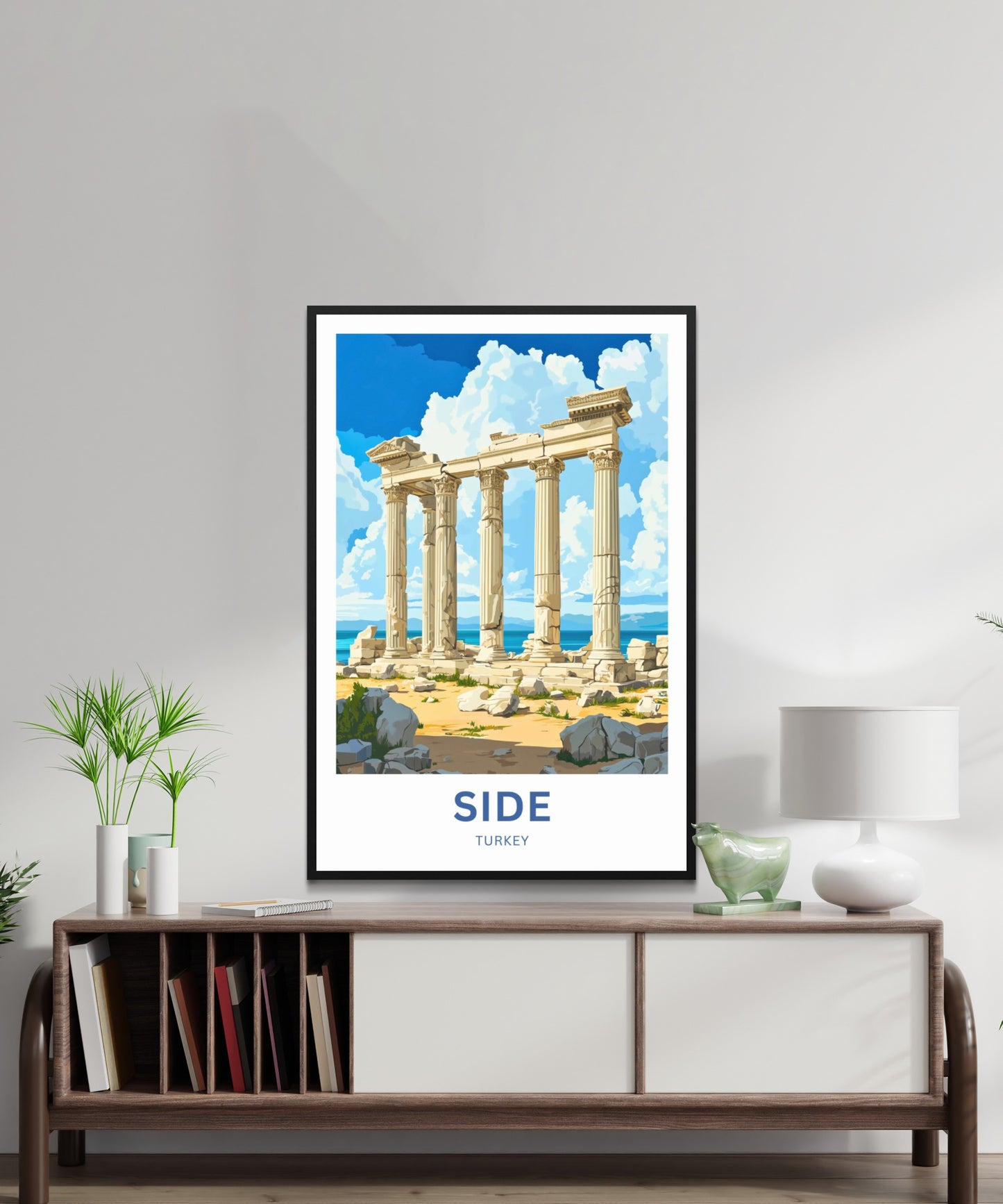Side, Turkey Travel Poster - Gateway to the Mediterranean