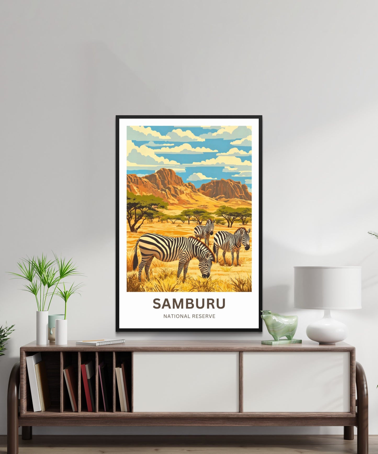 Samburu National Reserve Travel Poster - Kenya