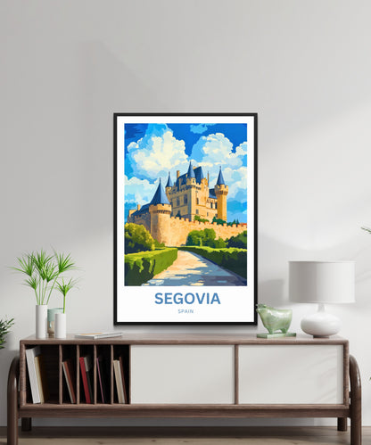 Segovia Travel Poster - Captivating Royal Castle