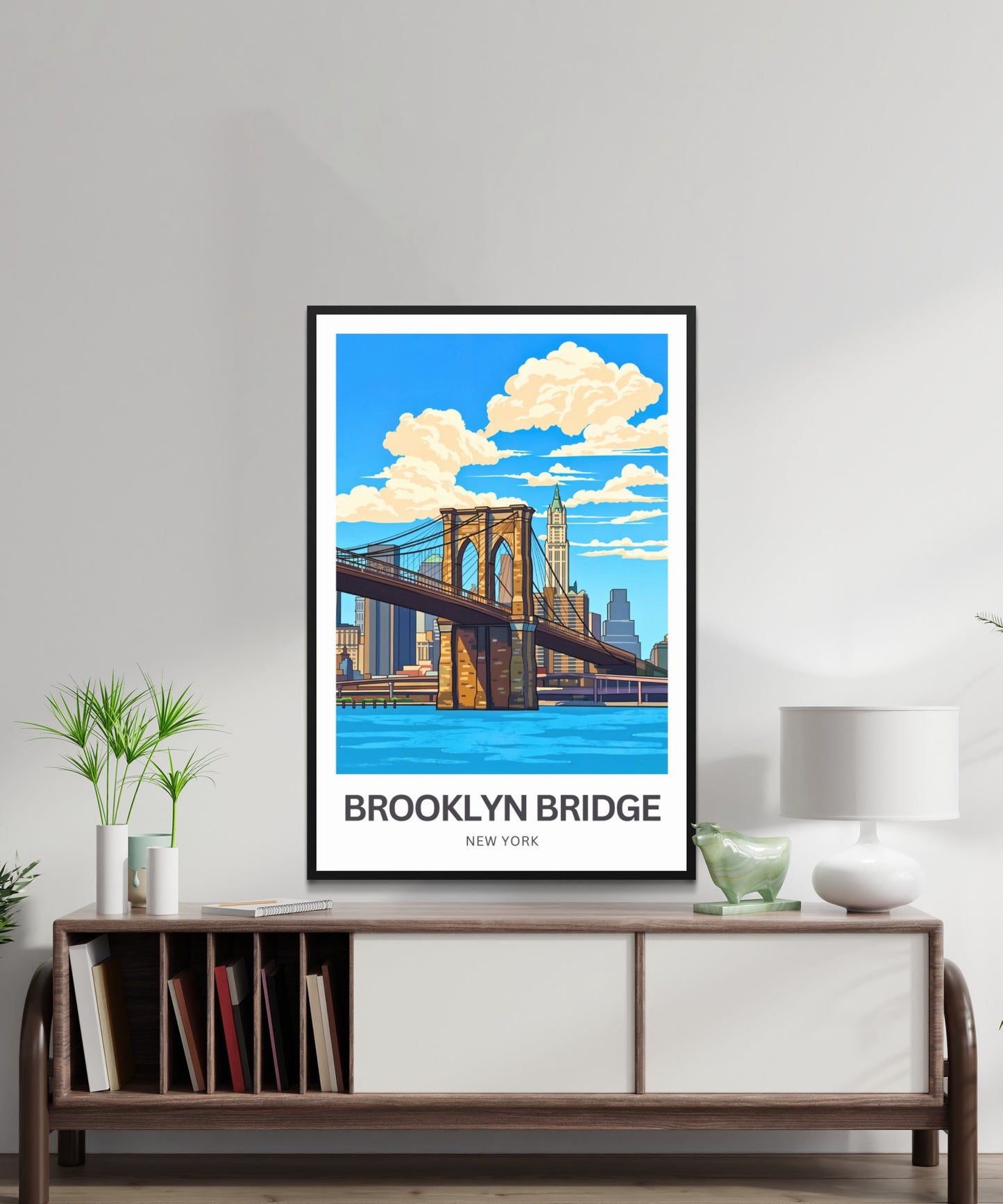 Brooklyn Bridge Travel Poster -  New York