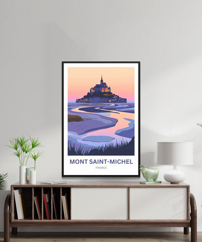 Mont Saint-Michel Travel Poster