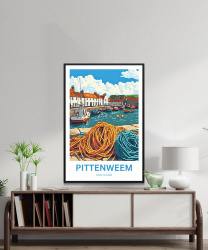 Pittenweem Travel Poster - Scotland