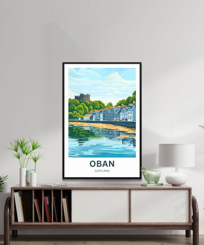 Oban Travel Poster - Castles & Coastlines