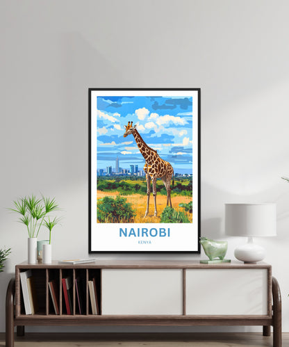 Nairobi Travel Poster - Africa's Metropolis