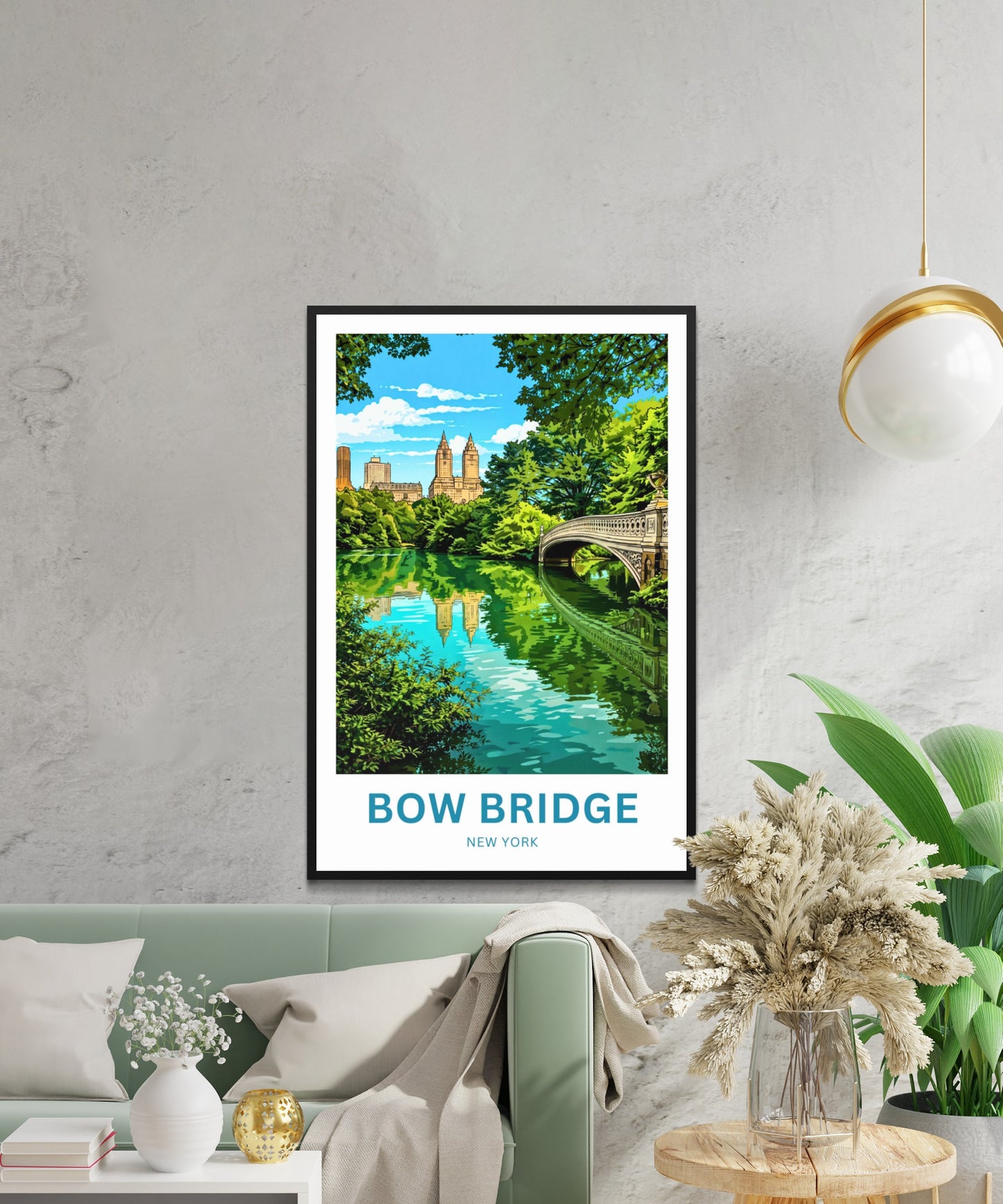Bow Bridge  Travel Poster - Where Paths and Stories Meet