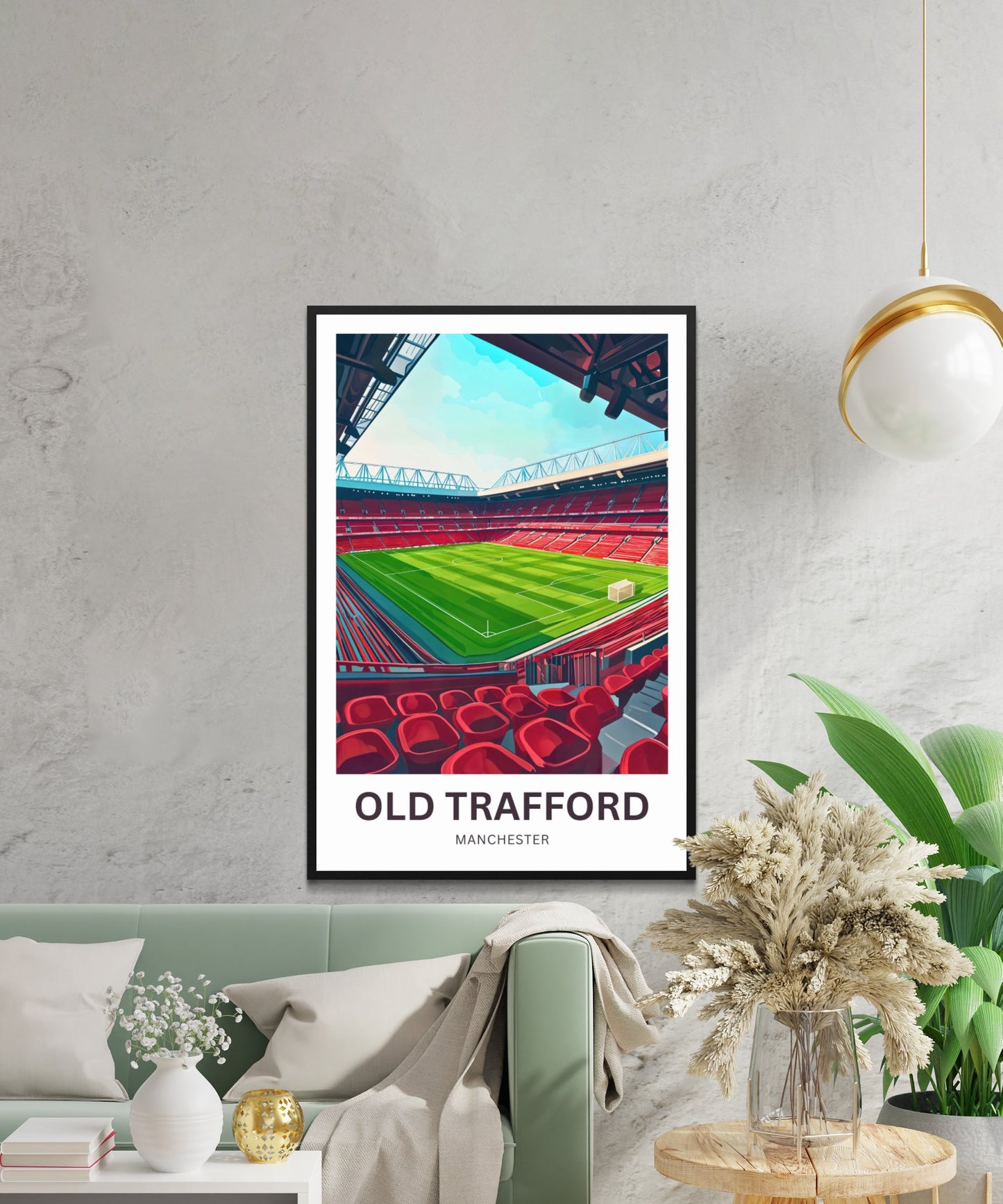 Old Trafford Travel Poster- Theatre of Dreams