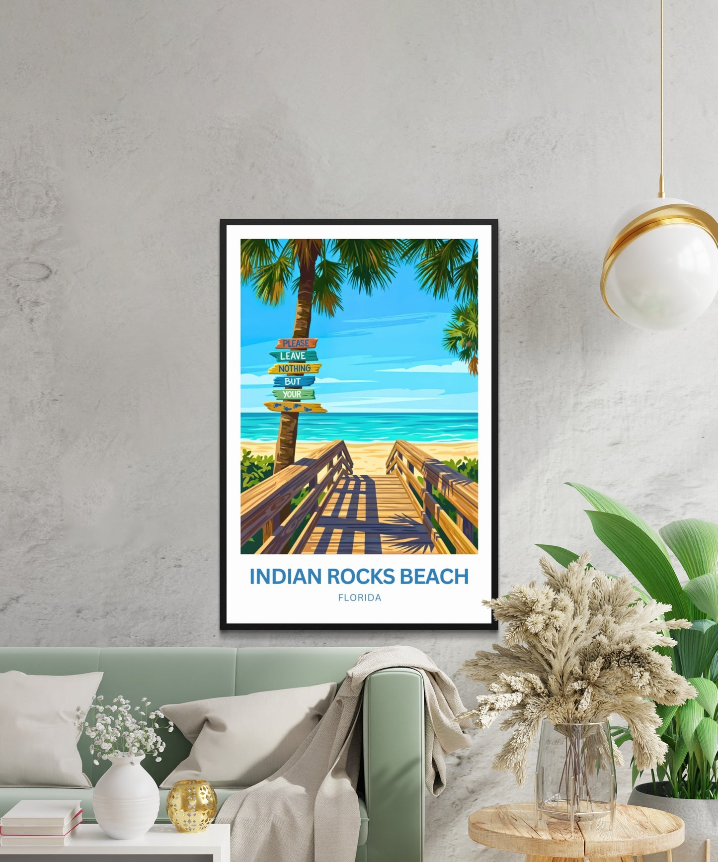 Indian Rocks Beach, Florida Travel Poster - Paradise