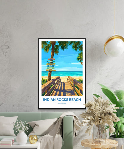 Indian Rocks Beach, Florida Travel Poster - Paradise