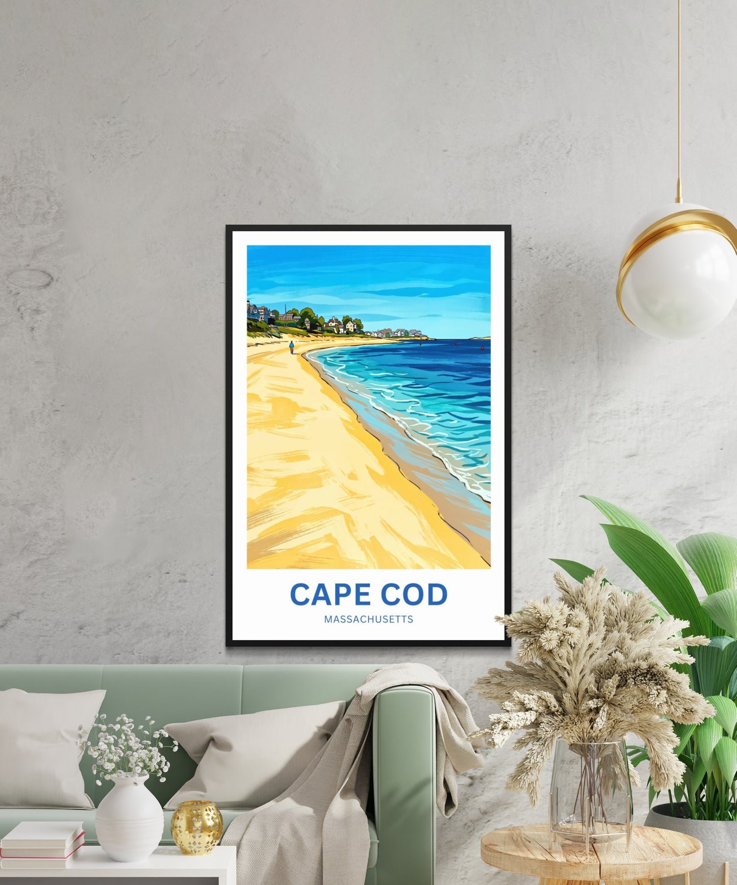 Cape Cod Travel Poster -  Summer by the Shore