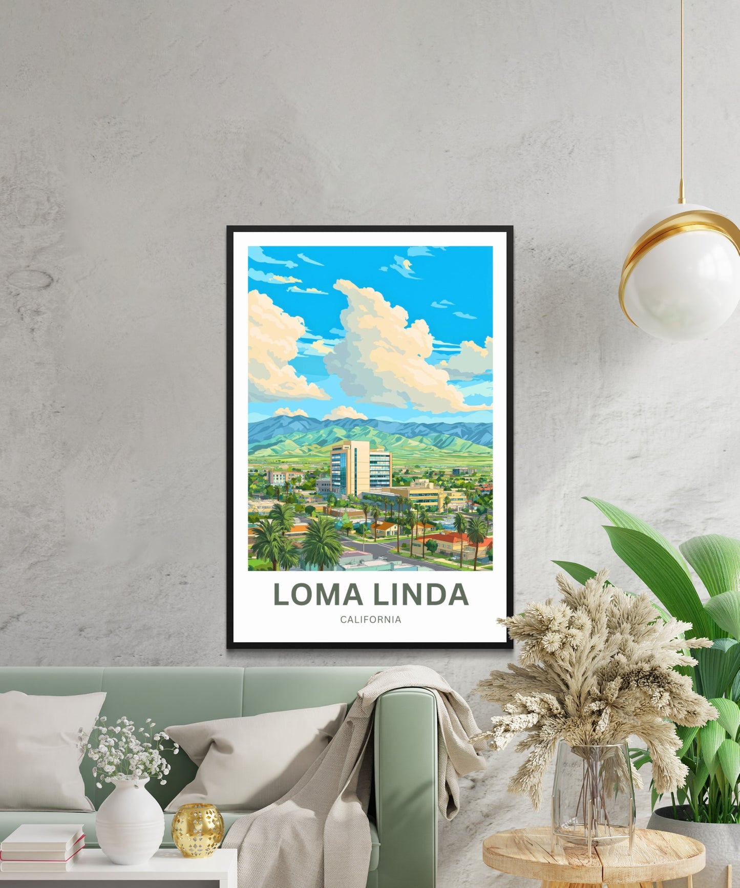 Loma Linda Travel Poster  - City of Healing and Light