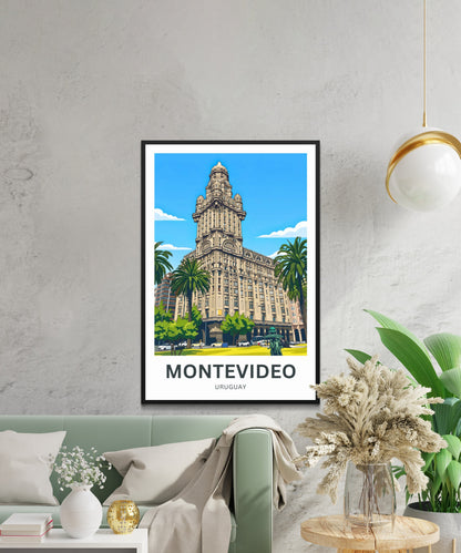 Montevideo Travel Poster - Uruguay