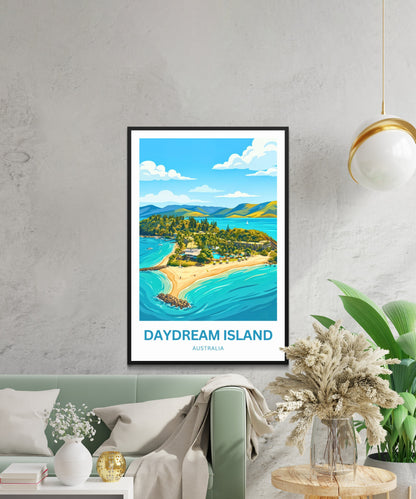 Daydream Island Travel Poster - Sunlit Shores