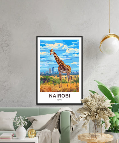 Nairobi Travel Poster - Hear of Kenya