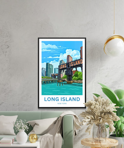 Long Island Travel Poster -  New York City