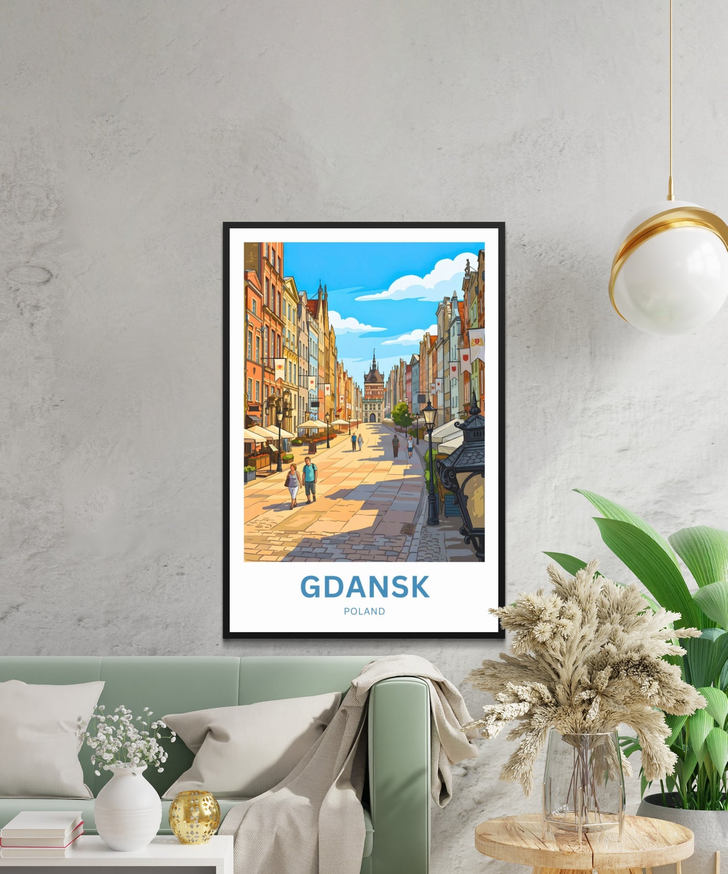 Gdańsk  Travel Poster - Summer Strolls