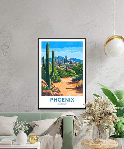 Phoenix Travel Poster - Arizona’s City of Sunsets