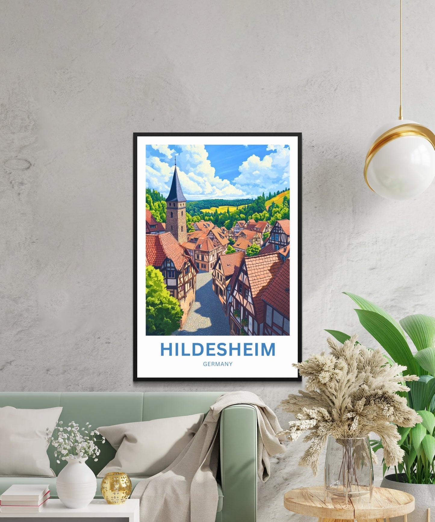 Hildesheim Travel Poster- Germany Heritage & Harmony