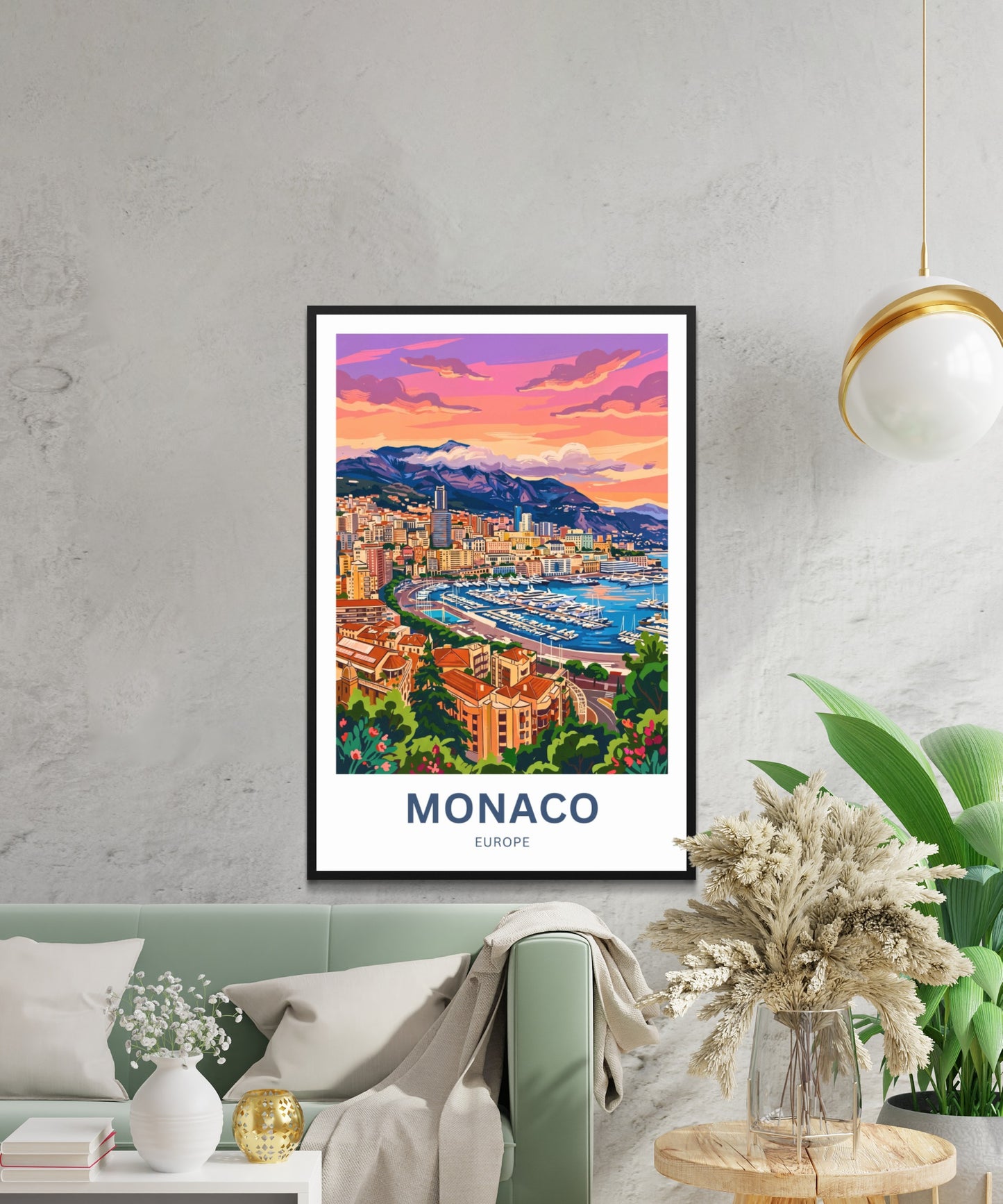Monaco  Travel Poster - Riviera Dreams