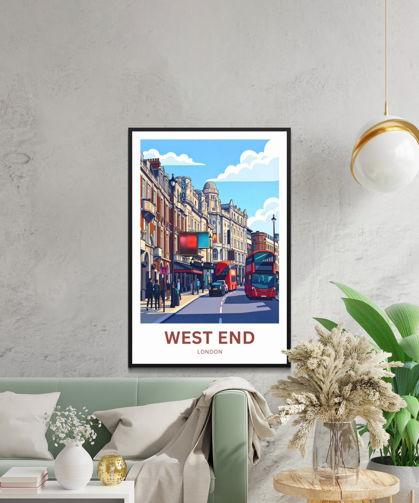West End Travel Poster - Theatre Street