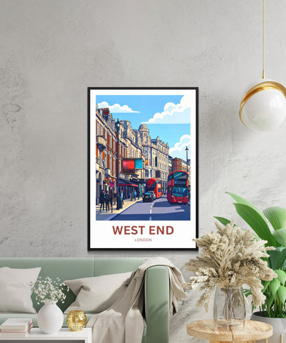 West End Travel Poster - Theatre Street